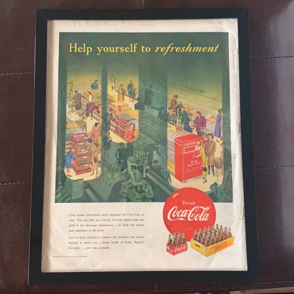 Vintage Life Magazine Cocoa-Cola Asvertisement